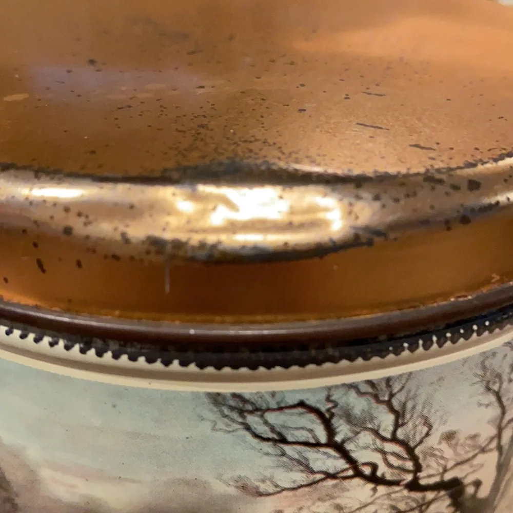 ~Decoware~ Vintage “Curry & Ives” Tins (Set of 2)